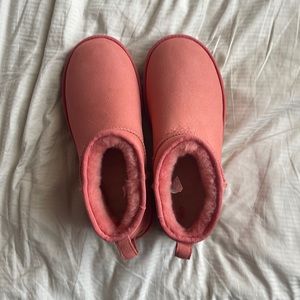 UGG classic ultra mini boots pink blossom